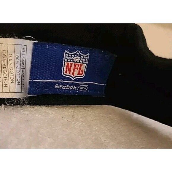 Raiders Golf Visor Adjustable Black Hat NFL Rebock One Size - Picture 7 of 8